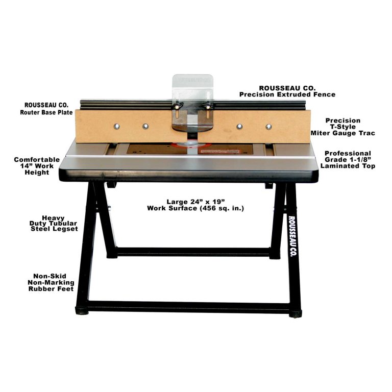 Model 3111 Bench Top Folding Router Table Rousseau Co.